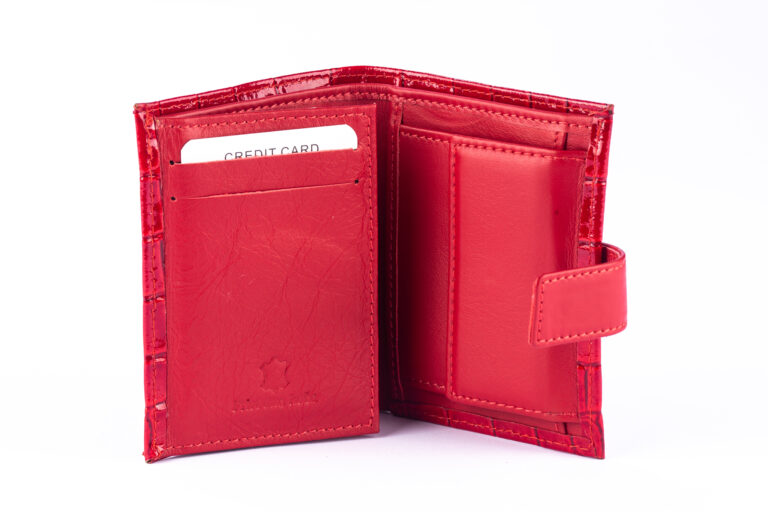 NOVČANIK - 606 KROKO RED