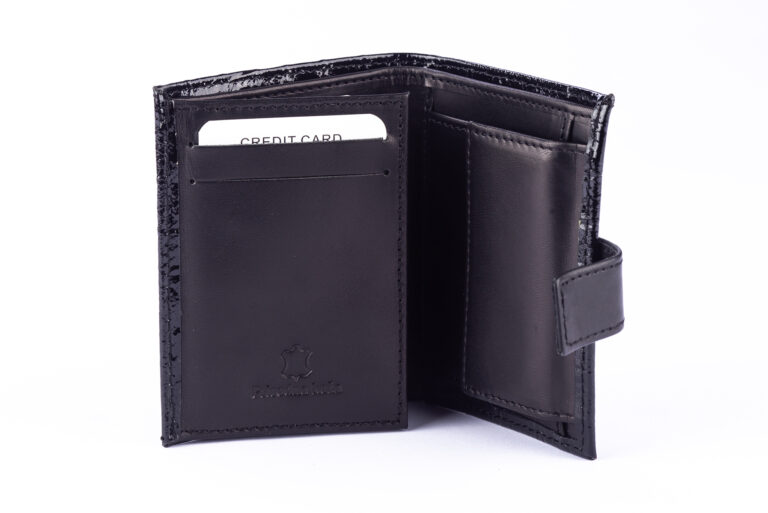 NOVČANIK - 606 KROKO BLACK