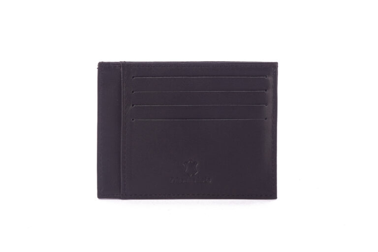 Kožni etui za kartice quattro-crni