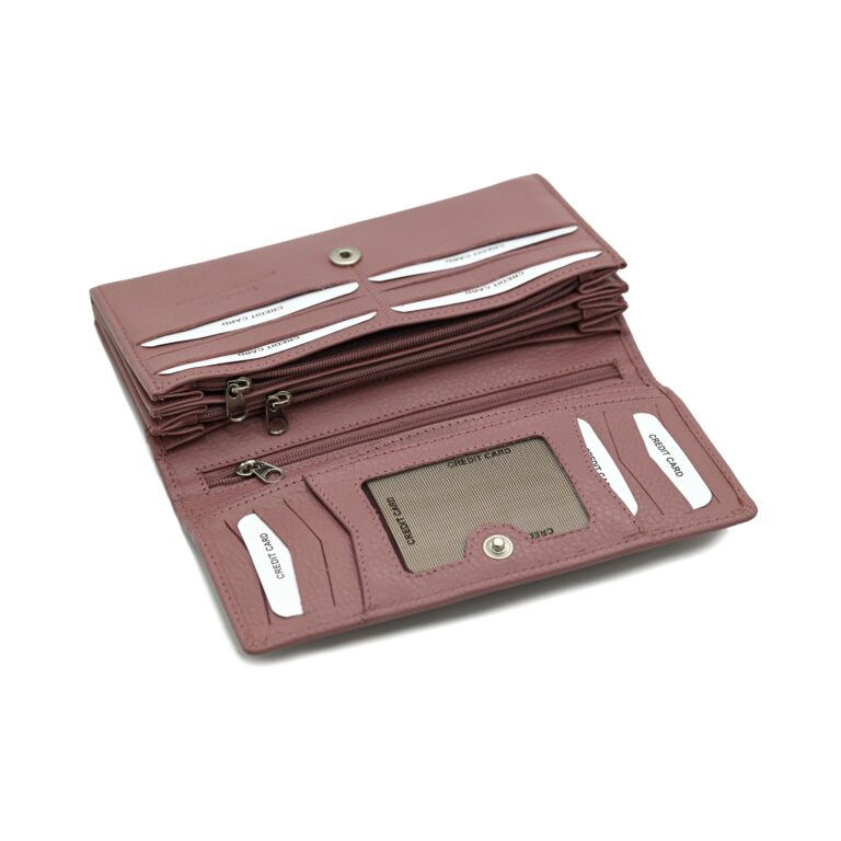 ŽENSKI KOŽNI NOVČANIK- 348 ružičasti