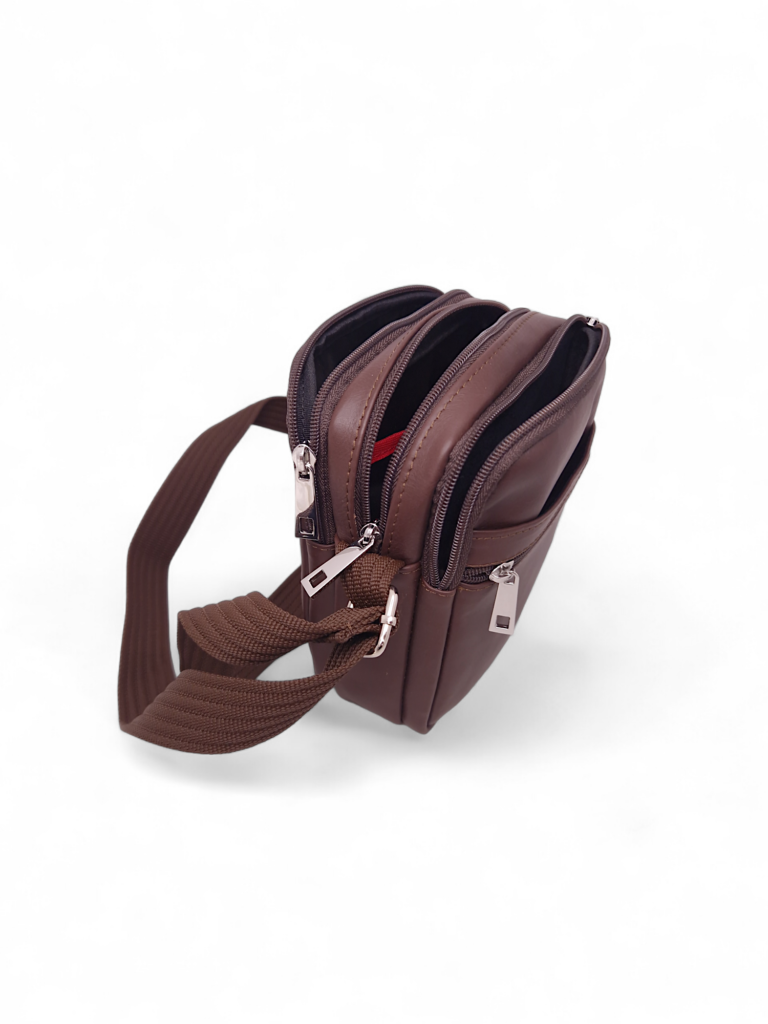 MUŠKA KOŽNA TORBICA M91 SMEĐA